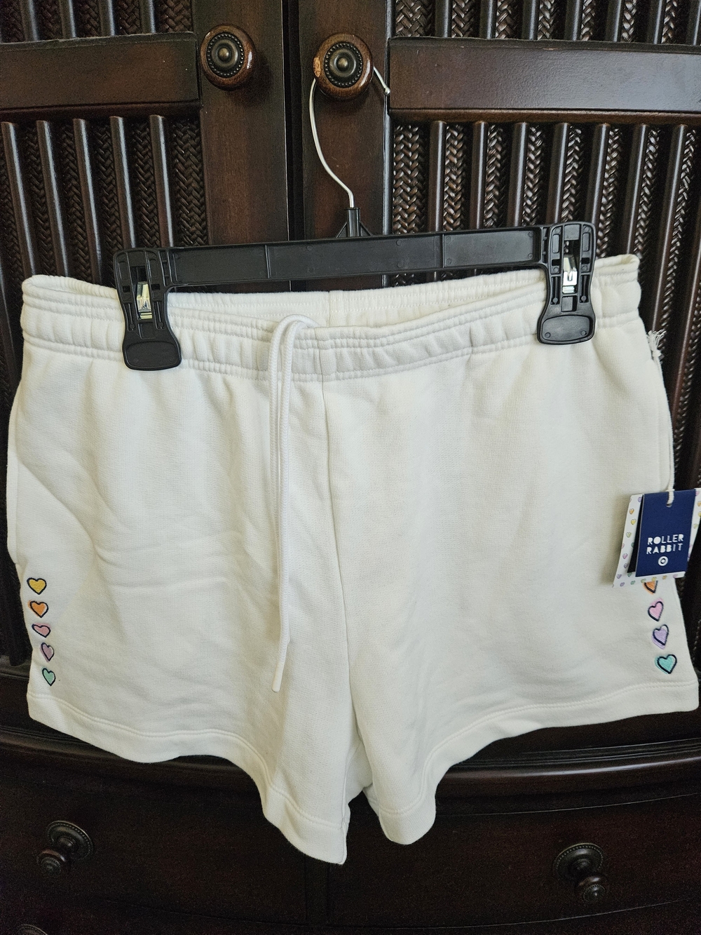 Roller Rabbit Cream Women's Heart-Accent Lounge Shorts